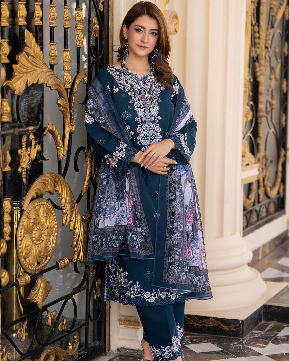 Azure Midnight Lawn 3PC