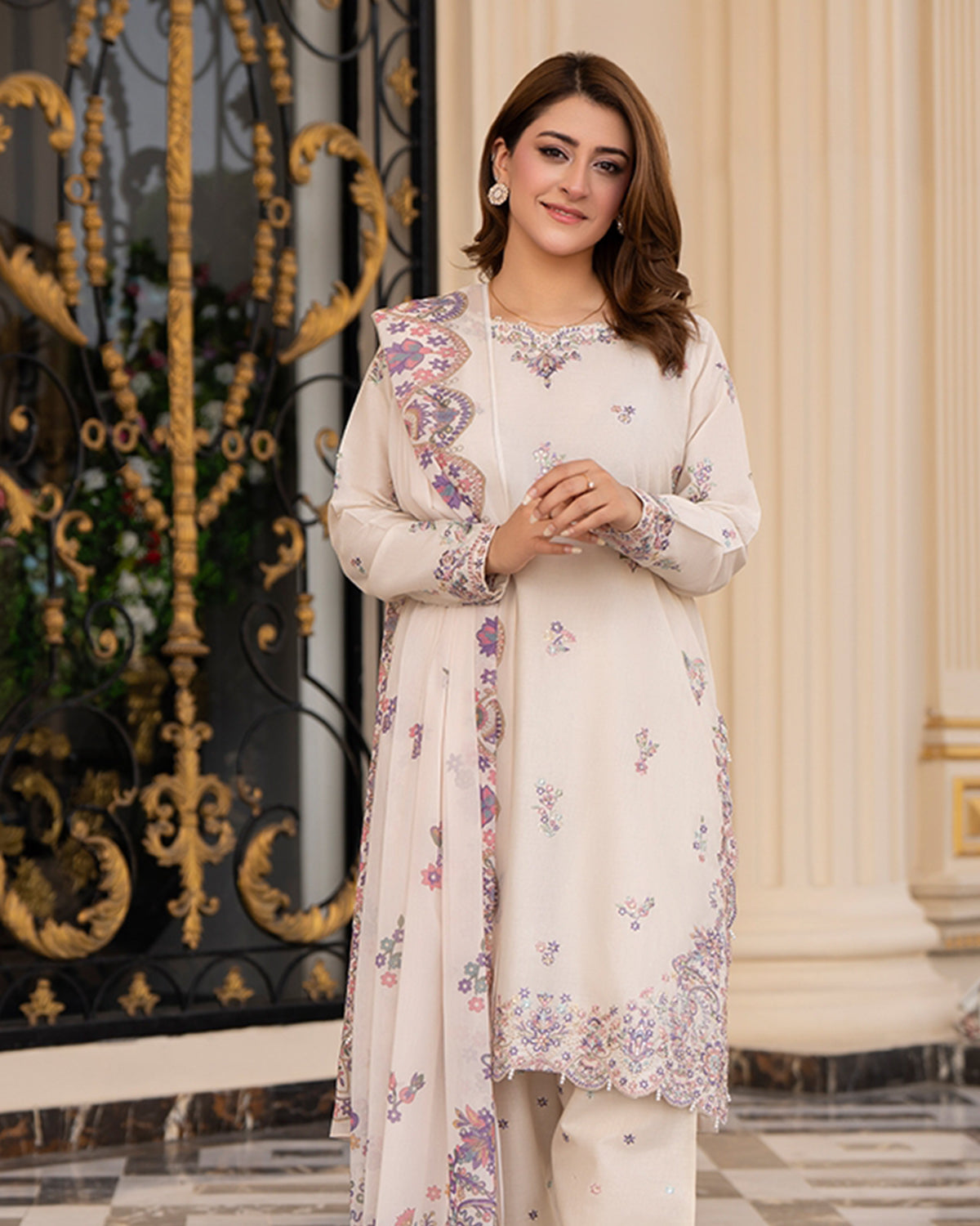 Cream Seraphina Lawn 3PC