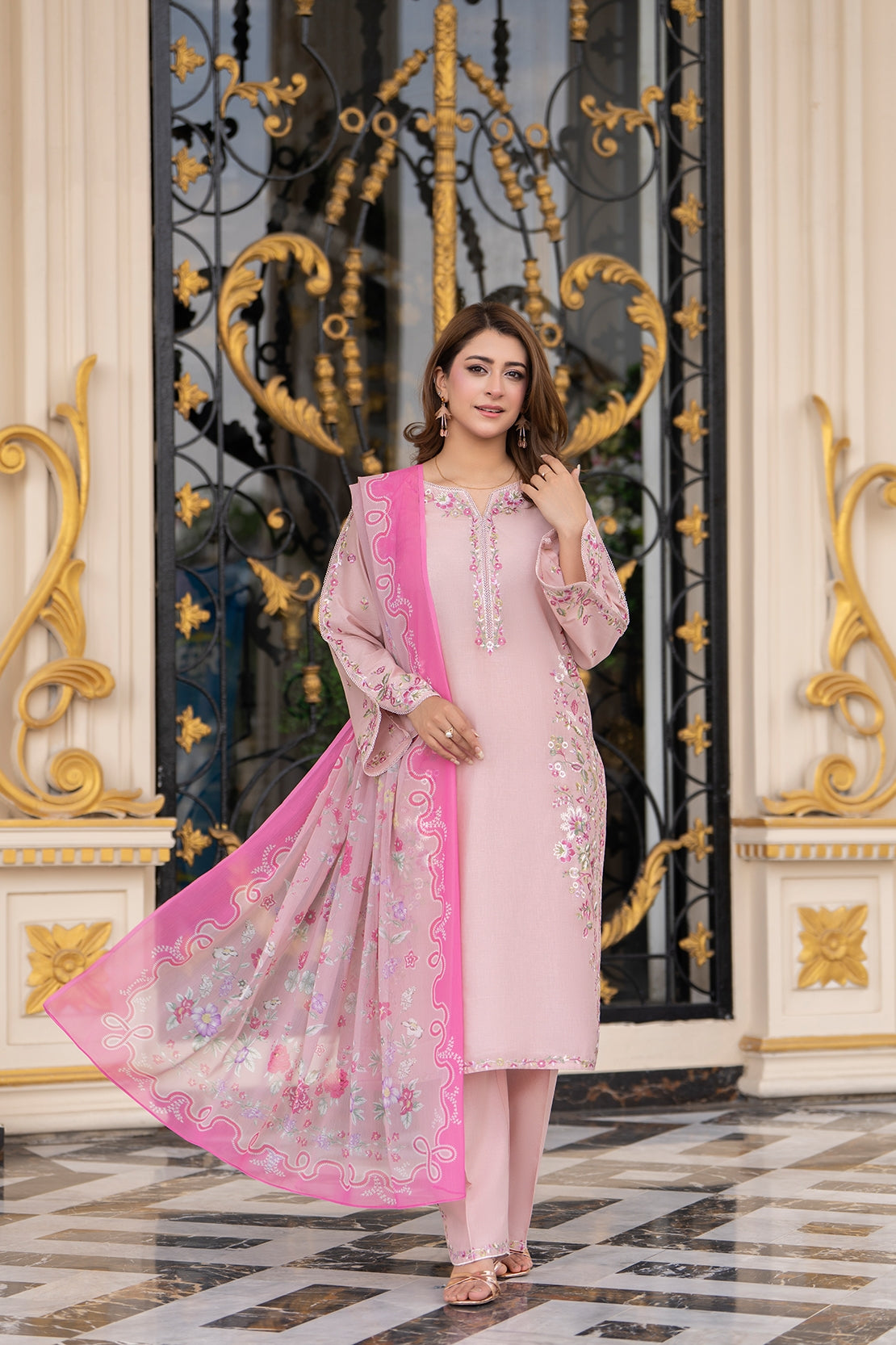 Rose Petal Lawn 3PC