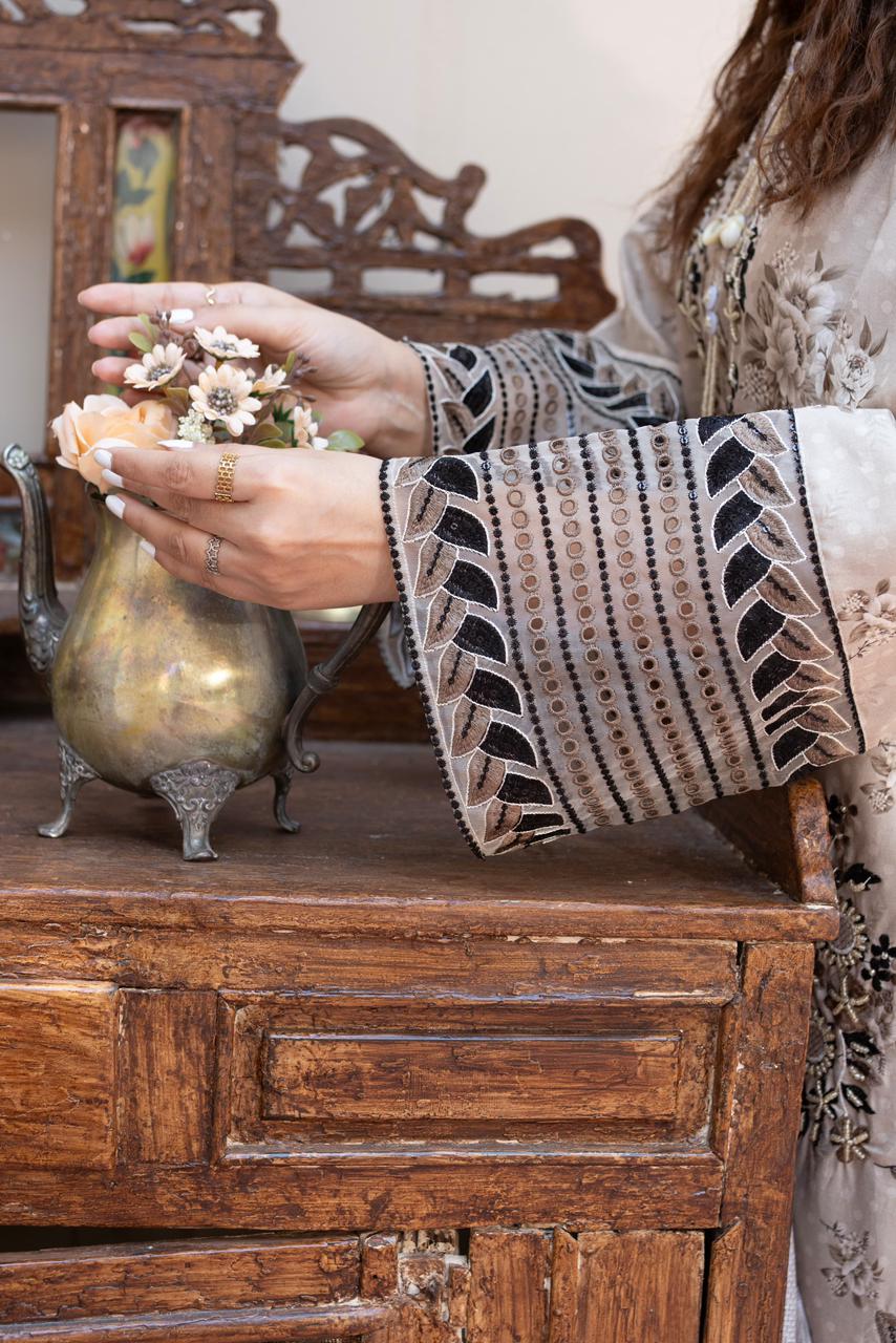 3 Piece Luxury Embroidered Cambric Suit