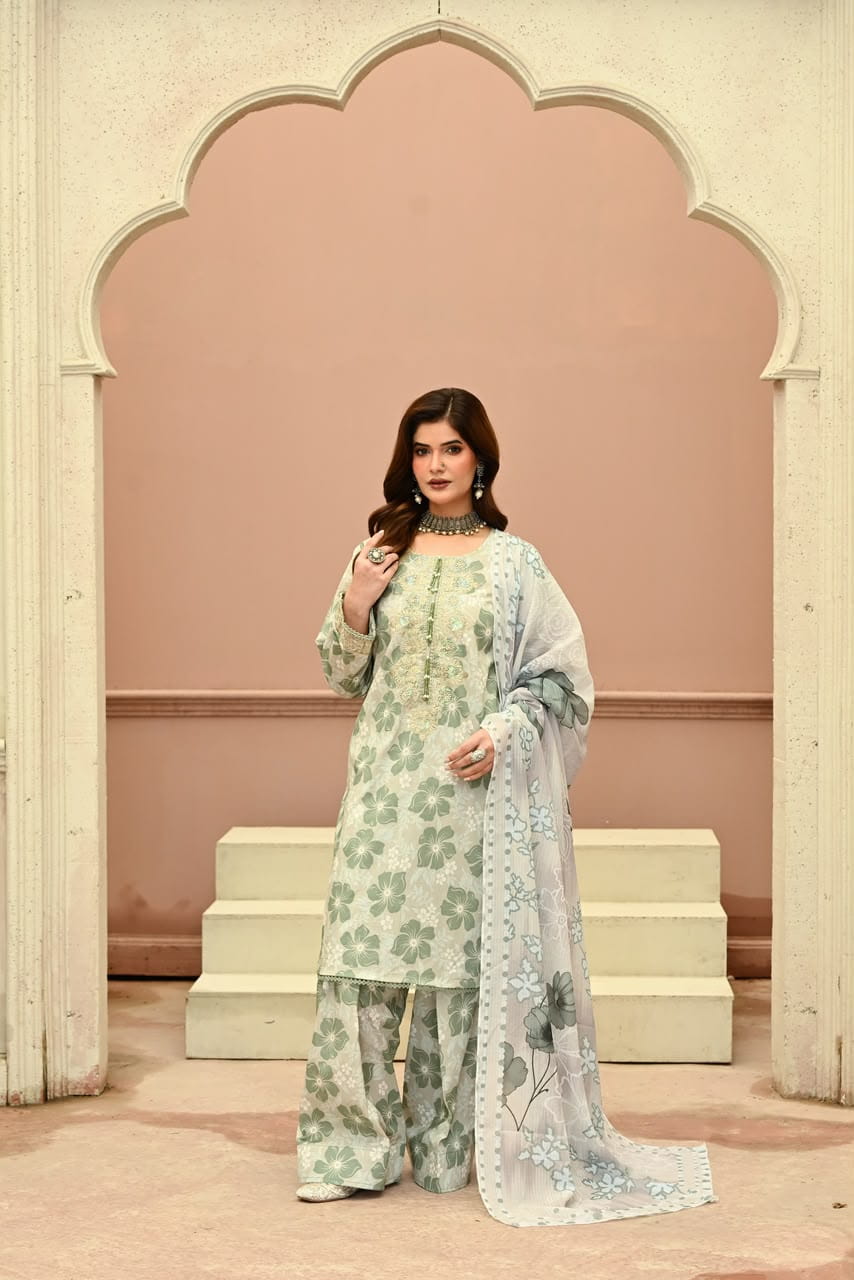 Aria Mint lawn 3pc
