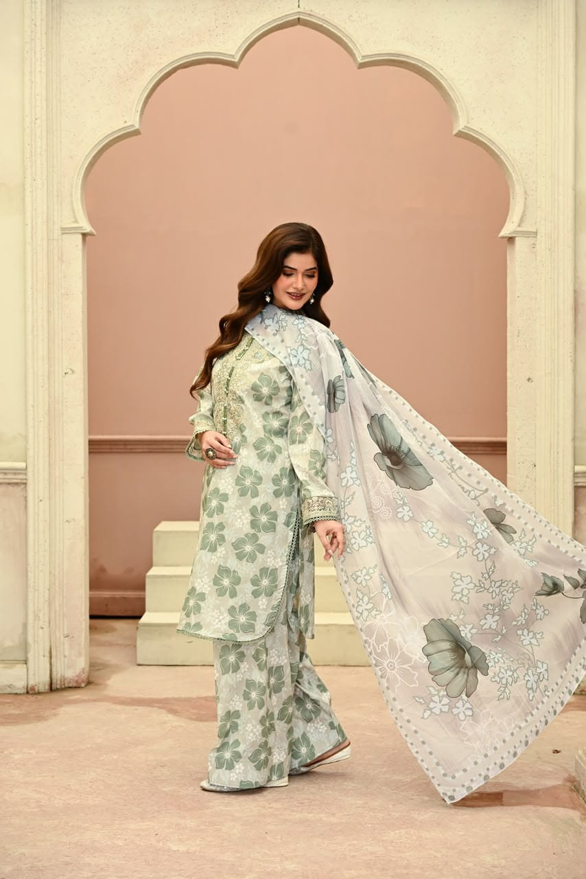 Aria Mint lawn 3pc