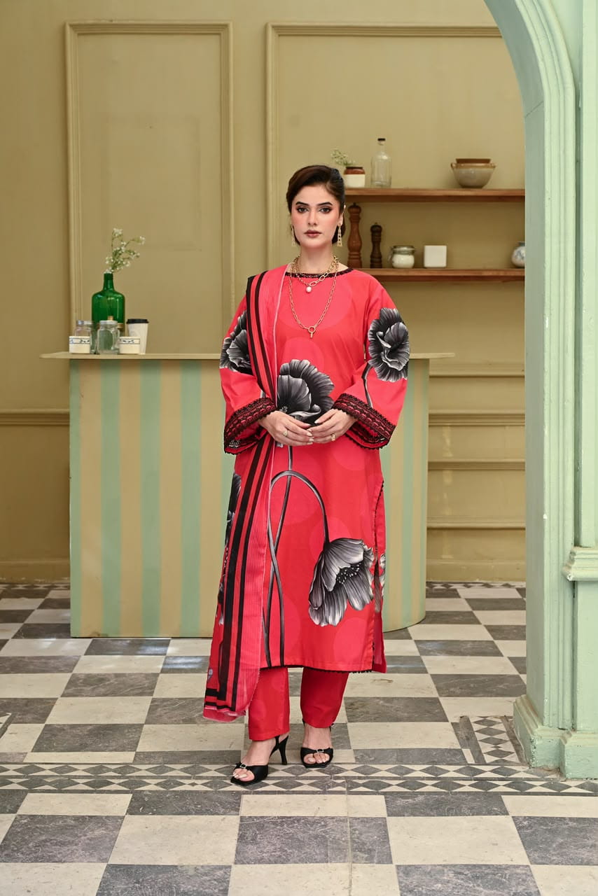 Ruby Noir lawn 3pc
