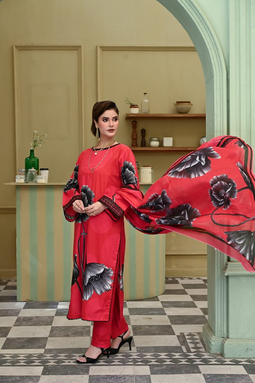 Ruby Noir lawn 3pc