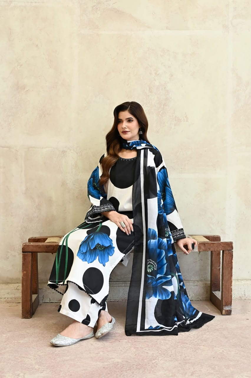 Sapphire Noir lawn 3pc